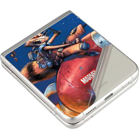 Marvel Rocket Raccoon Rocket Ride Galaxy Z Flip3 5G Skin